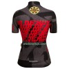Wielershirt Dames Santini 2023 La Fleche Wallonne - Rood Zwart